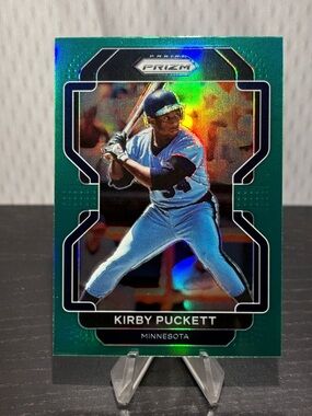 #224 Kirby Puckett 2022 Panini Prizm - Green Prizm